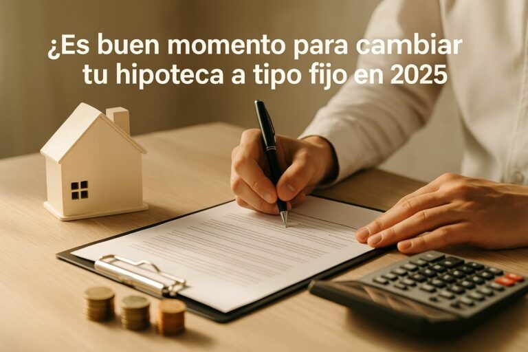 ¿Es buen momento para cambiar tu hipoteca a tipo fijo en 2025?