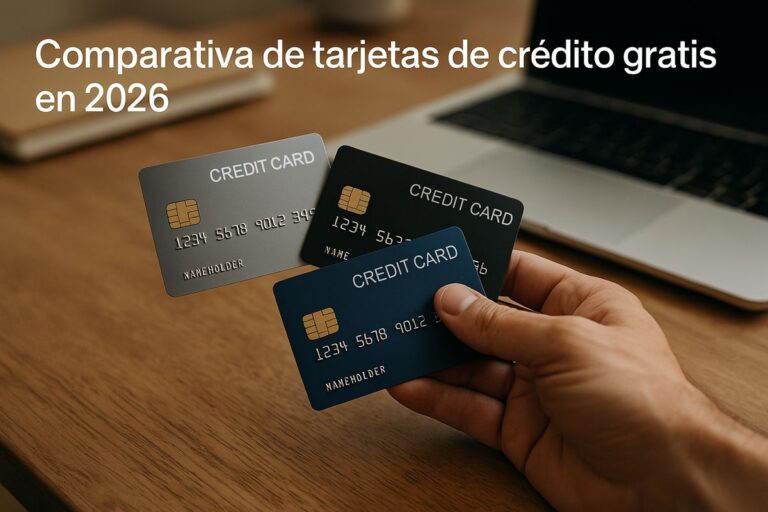 Comparativa de tarjetas de crédito gratis en 2026