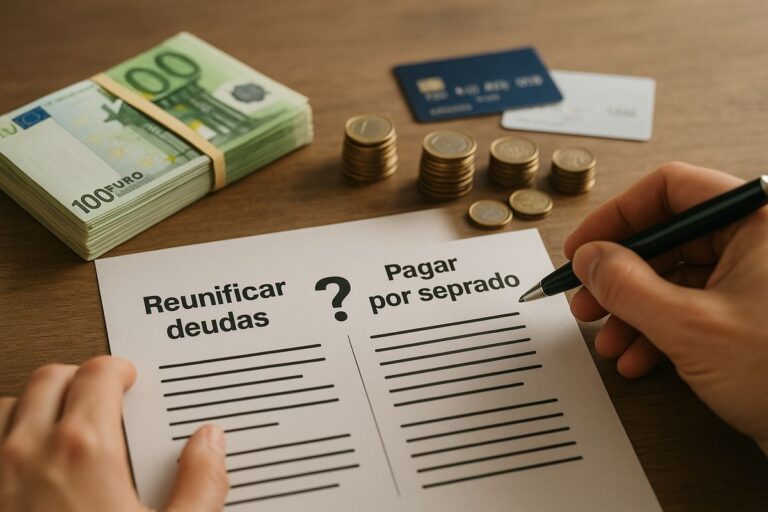 ¿Reunificar deudas o pagar por separado? Casos y criterios 2026