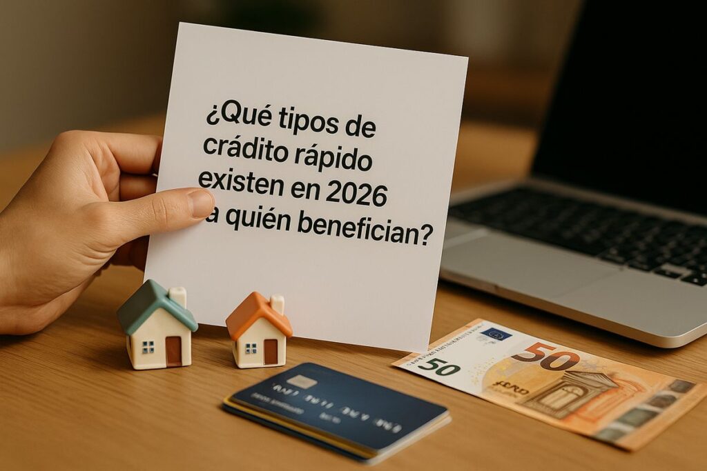 ¿Qué tipos de crédito rápido existen en 2026 y a quién benefician?